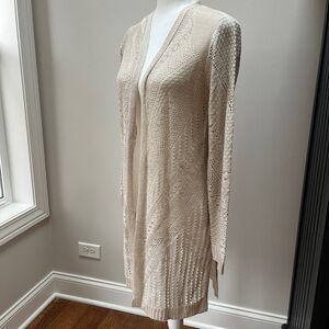 NEW Cream Knit Long Cardigan